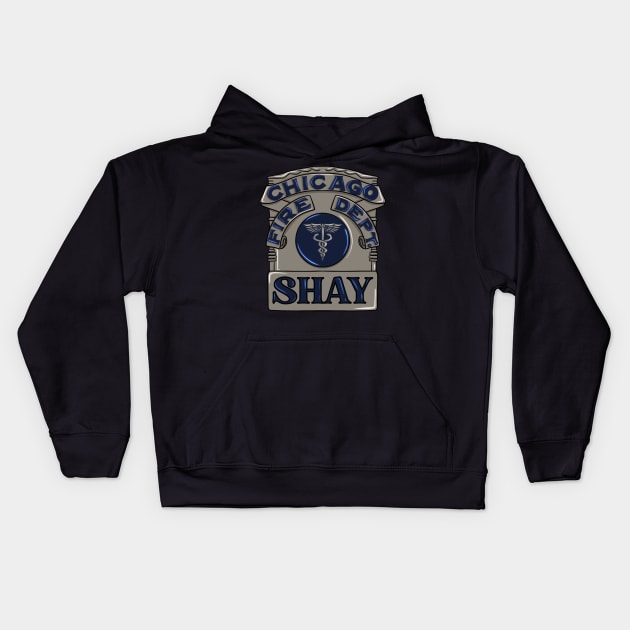 Leslie Shay | Chicago Fire Badge Kids Hoodie by icantdrawfaces